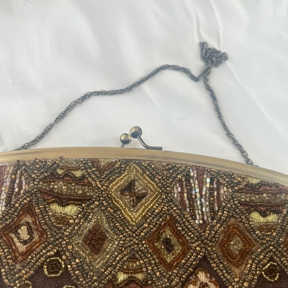 Santi beaded clutch Clutch - Brown and Gold - Picture 8 of 11